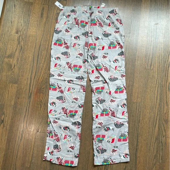 NWT Old Navy Holiday Flannel Pajama Pants kittycat - Picture 8 of 8